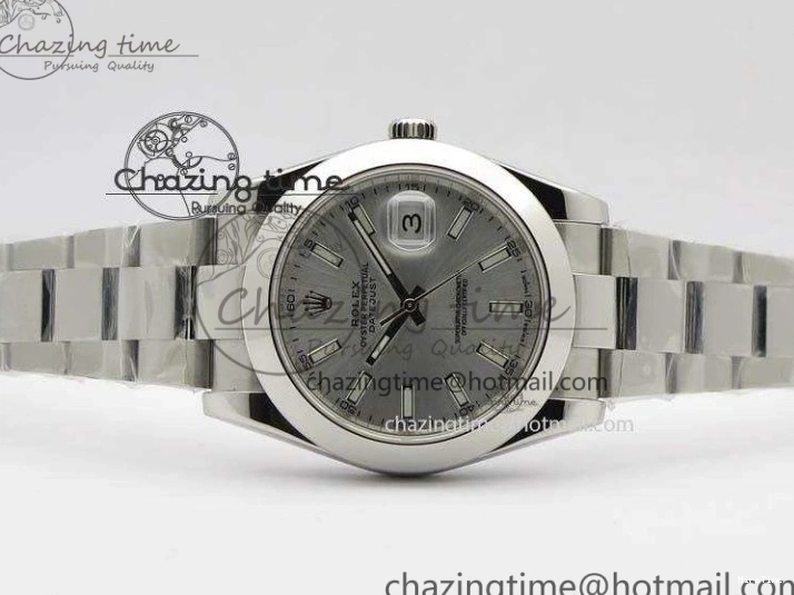 MiroTime 0416 HighQuality DateJust 41mm 126300 SS Noob 1:1 Best Edition Silver Dial Stick Markers On SS Bracelet A 3597